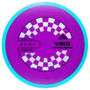 Axiom Neutron Virus driver disc, purple disc with light blue rim