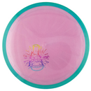 Axiom Plasma Fireball driver disc, Lab Second stamp, purple disc with turquoise rim