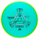 Axiom Prism Neutron Trance fairway driver disc, turquoise disc with green yellow rim