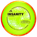 Axiom Proton Insanity fairway driver disc, light green disc with red and orange rim