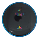 Axiom R2 Neutron Crave fairway driver disc, black disc with blue rim
