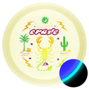 Axiom Total Eclipse Crave fairway driver disc, Desert Oasis stamp, purple disc with teal rim