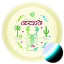 Axiom Total Eclipse Crave fairway driver disc, Desert Oasis stamp, white disc with teal rim