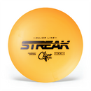 Climo Major Line Streak fairway driver disc, orange disc