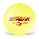 Climo Major Line Streak fairway driver disc, yellow disc