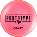 Climo Signature Line Coast driver disc, Climo Prototype Midrange stamp, red disc