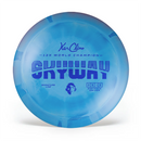 Climo Signature Line Skyway driver disc, blue and royal blue disc