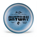 Climo Signature Line Skyway driver disc, dark blue and gray disc