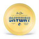 Climo Signature Line Skyway driver disc, yellow and light orange disc