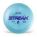Climo Signature Line Streak fairway driver disc, blue and turquoise disc