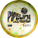 DGA Granite Pipeline driver disc, Cole Redalen 2025 Tour Series stamp, light green and multi color disc