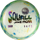 DGA Granite Squall fairway driver disc, Jake Monn 2025 Tour Series stamp, green and multi color disc
