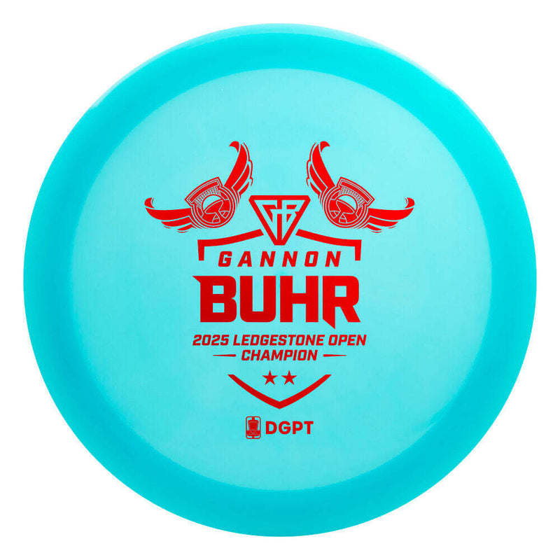 Discmania Color Glow C-Line TD driver disc, Gannon Buhr 2025 Ledgestone Open Champion stamp, blue disc