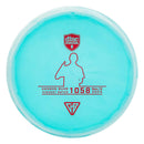 Discmania Color Glow Horizon C-Line P3X putt & approach disc, Gannon Buhr 2024 Highest Rated Player stamp, blue disc with white rim