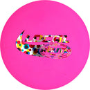 Discmania D-Line P2 putt & approach disc, Local Route Stamp stamp, pink disc