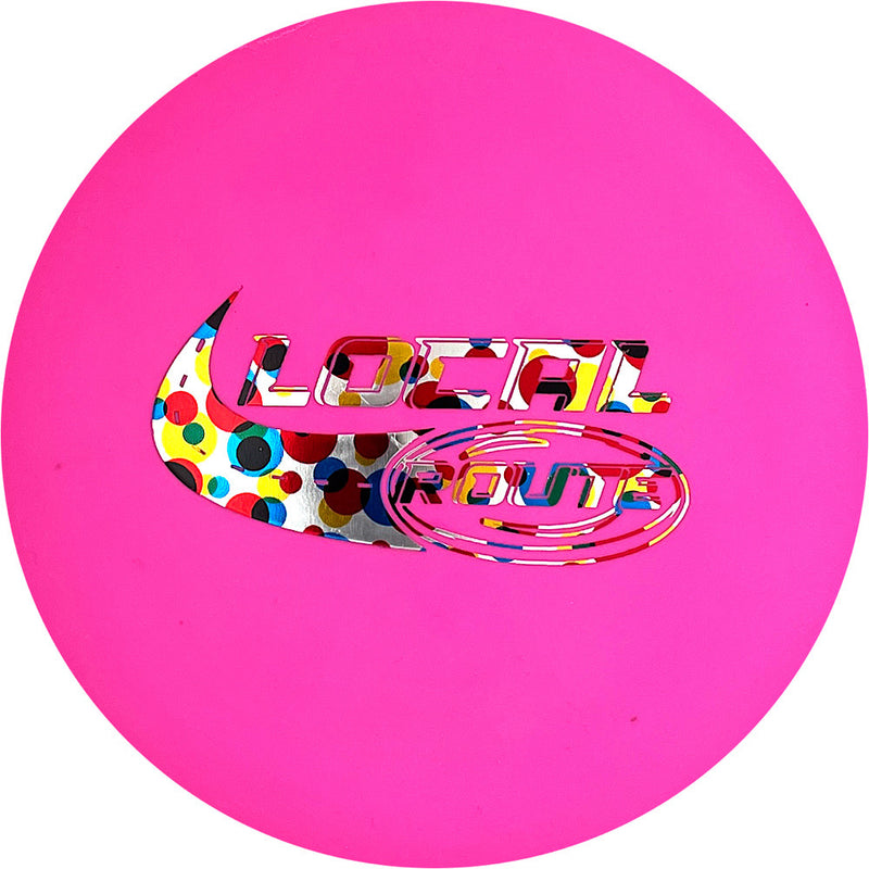 Discmania D-Line P2 putt & approach disc, Local Route Stamp stamp, pink disc