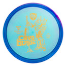 Discmania Horizon C-Line MD5 midrange disc, Gannon Buhr Signature Series Cryo Blade stamp, blue disc with purple rim