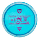 Discmania Horizon Metal Flake C-Line FD3 fairway driver disc, Gannon Buhr 2024 Highest Earning Record stamp, blue disc with white rim