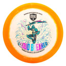 Discmania Horizon Q-Line Cloud Breaker driver disc, Gannon Buhr 2026 Signature Series (Triple Foil) stamp, white disc with orange rim