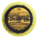 Discmania Horizon S-Line FD2 fairway driver disc, Casey White Signature Series "Sky Walker 3" stamp, black disc with yellow rim