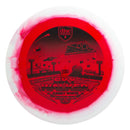 Discmania Horizon S-Line FD2 fairway driver disc, Casey White Signature Series "Sky Walker 3" stamp, red disc with white rim