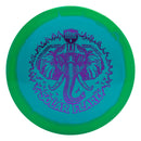 Discmania Horizon S-Line FD3 fairway driver disc, Alden Harris 2025 Signature Series "Solar Flare" stamp, turquoise disc with green rim