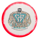 Discmania Horizon S-Line Gannon Buhr Glacier midrange disc, Gannon Buhr Creator Series (Triple Foil) stamp, white disc with red rim