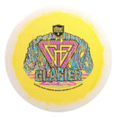 Discmania Horizon S-Line Gannon Buhr Glacier midrange disc, Gannon Buhr Creator Series (Triple Foil) stamp, yellow disc with white rim