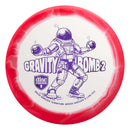 Discmania Horizon S-Line PD2 driver disc, Gavin Babcock 2025 Signature Series "Gravity Bomb 2" stamp, white disc with red rim