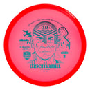 Discmania Neo Lumen Origin midrange disc, HSCo Time Stamp stamp, red disc