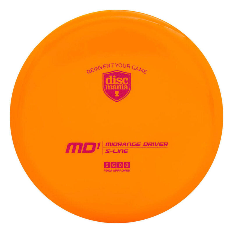 Discmania S-Line MD1 midrange disc, orange disc