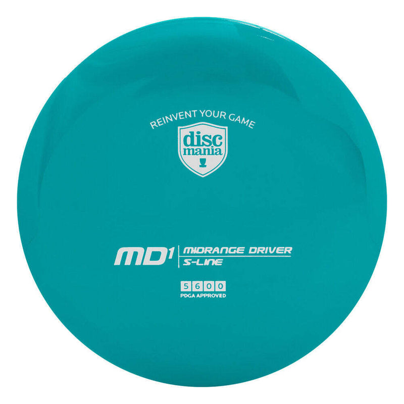 Discmania S-Line MD1 midrange disc, turquoise disc