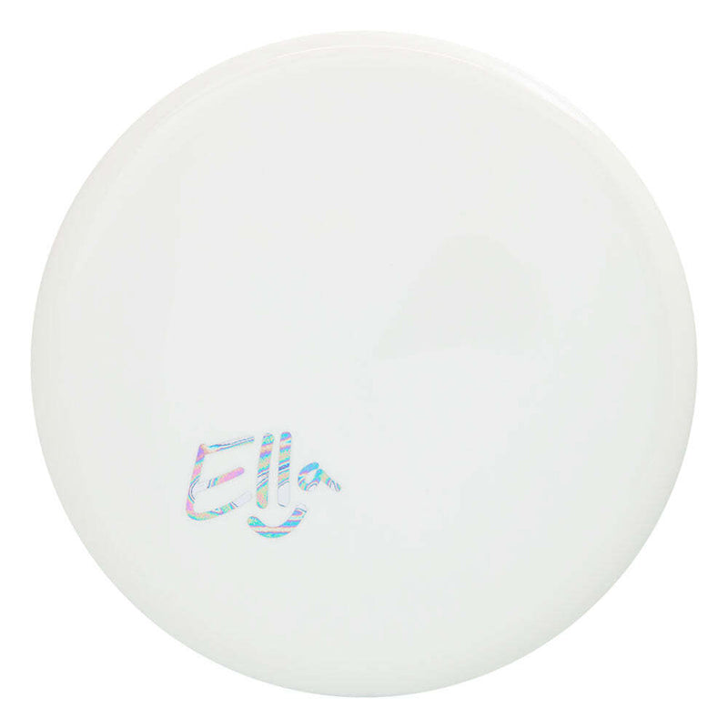Discmania S-Line P3X putt & approach disc, Ella Hansen Smiley Face P3X stamp, white disc