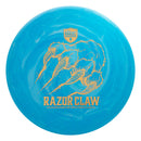 Discmania Swirl P-Line Flex 2 P4 putt & approach disc, Kyle Klein Signature Series Razor Claw stamp, blue and white disc
