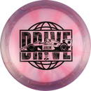 Discraft Big Z Swirl Paige Pierce Drive driver disc, 2025 Ledgestone Edition Season 1 stamp, purple and dark pink disc