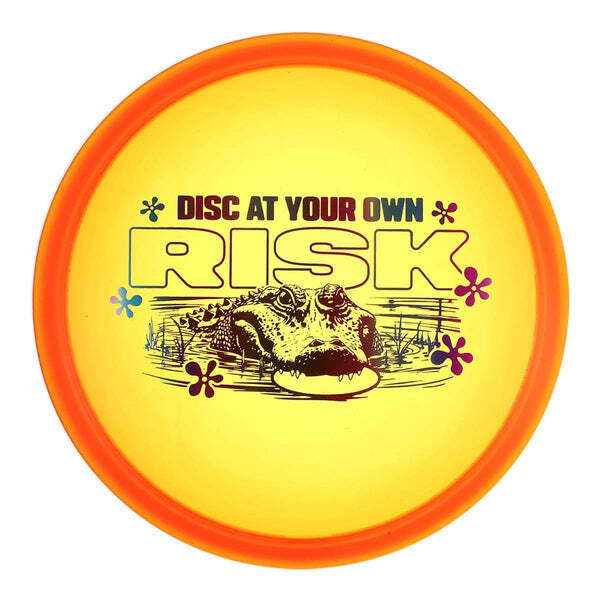 Discraft CryZtal Buzzz midrange disc, 2025 Supreme Flight Open stamp, orange disc