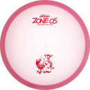 Discraft CryZtal Glo FLX Zone OS midrange disc, 2025 Ledgestone Edition Season 2 stamp, dark pink disc