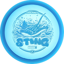 Discraft CryZtal Sting fairway driver disc, 2025 Ledgestone Edition Season 1 stamp, blue disc