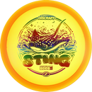Discraft CryZtal Sting fairway driver disc, 2025 Ledgestone Edition Season 1 stamp, orange disc