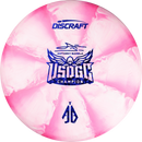 Discraft CT Swirl Focus putt & approach disc, Anthony Barela 2025 USDGC Champion Focus stamp, pink and light pink disc