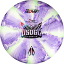 Discraft CT Swirl Focus putt & approach disc, Anthony Barela 2025 USDGC Champion Focus stamp, purple and light green disc