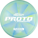 Discraft CT Swirl Ricky Wysocki Fossil putt & approach disc, Ricky Wysocki Proto Bar Stamp stamp, light green and light blue disc