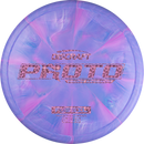 Discraft CT Swirl Ricky Wysocki Fossil putt & approach disc, Ricky Wysocki Proto Bar Stamp stamp, purple and pink disc