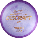 Discraft ESP Anthony Barela Cigarra fairway driver disc, Anthony Barela Signature Series stamp, light purple and purple disc