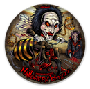 Discraft ESP Buzzz midrange disc, SuperColor 2026 Halloween Buzzz stamp, black disc