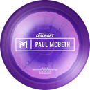 Discraft ESP Paul McBeth Ares driver disc, Paul McBeth Prototype Bar Stamp stamp, light purple and dark purple disc