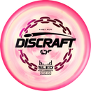 Discraft ESP Sled putt & approach disc, First Run stamp, light pink and pink disc