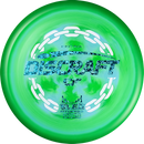 Discraft ESP Sled putt & approach disc, First Run stamp, lime green and green disc