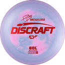 Discraft ESP Sol midrange disc, Paige Pierce 5x Signature Series stamp, purple disc