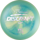 Discraft ESP Sol midrange disc, Paige Pierce 5x Signature Series stamp, turquoise disc
